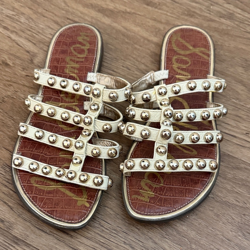 Sam Edelman Gold Studded Sandals